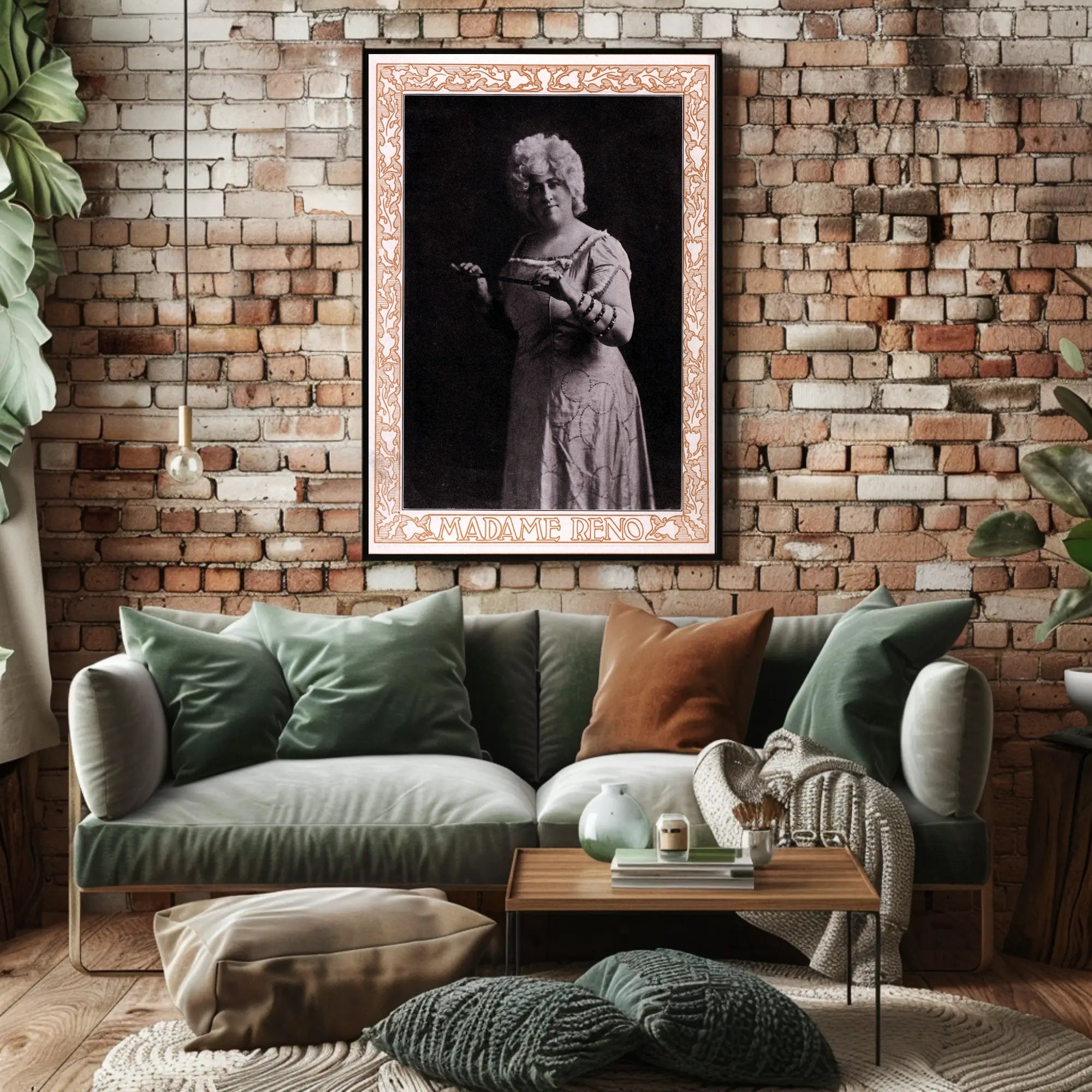 Vintage Madame Reno Art Nouveau Performance Cultural Heritage Poster