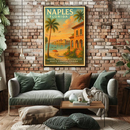 Naples, Florida Tropical Elegance Poster