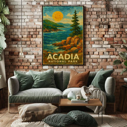 Acadia National Park Scenic Wanderlust Poster