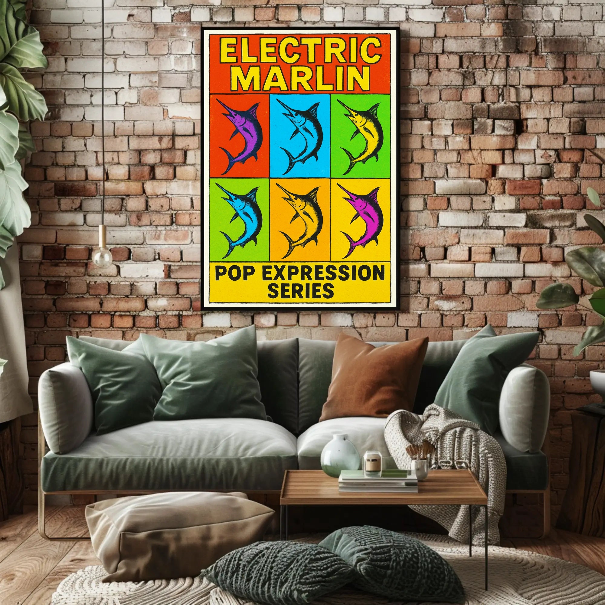 Electric Marlin Pop Expression Series Poster PosterGoat