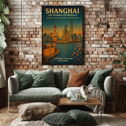Shanghai The Modern Metropolis Poster