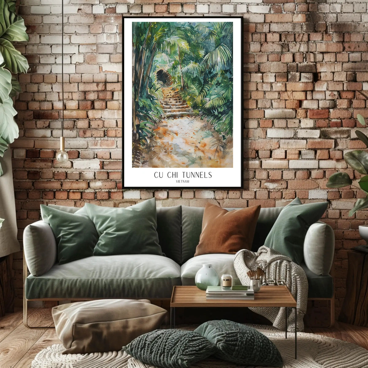 Cu Chi Tunnels Vietnam Poster