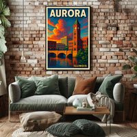 Aurora, Illinois Poster