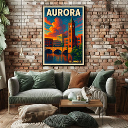Aurora, Illinois Poster