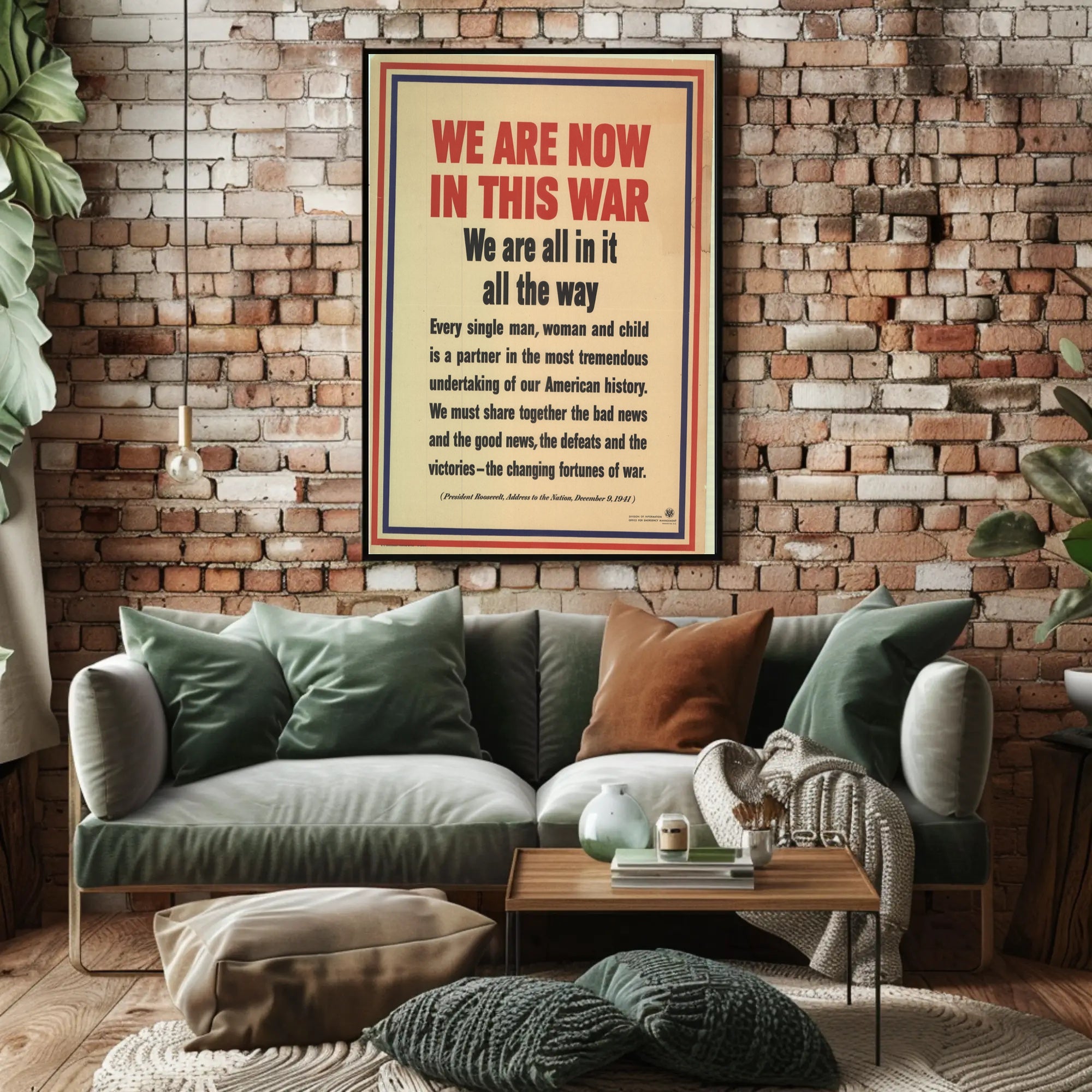 We Are Now in This War Poster PosterGoat