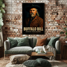 Buffalo Bill Classic Portrait Cultural or Heritage Poster