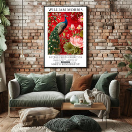 The Artistry of William Morris Cotton Prints Exhibition Poster