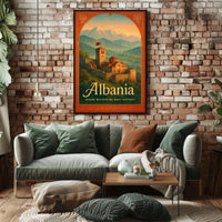 Albania Where Mountains Meet History Poster