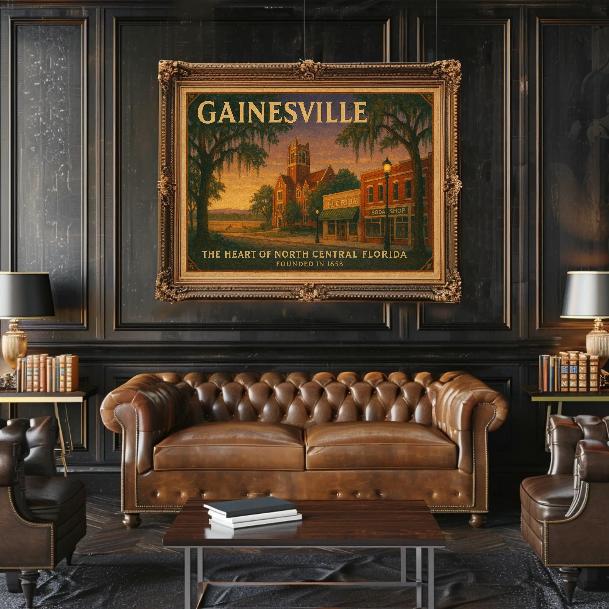 Gainesville Heritage Wall Art Print Decor