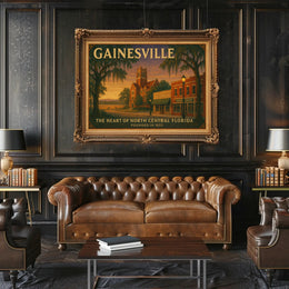 Gainesville Heritage Wall Art Print Decor