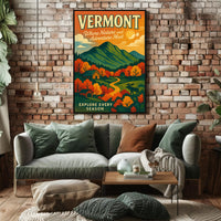 Vermont Adventure Wall Art Print Decor