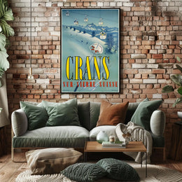 Crans-Sur-Sierre Ski Resort Poster
