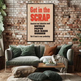 Get in the Scrap Poster PosterGoat