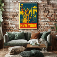 New York Iconic Skyline Poster