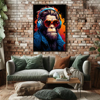 Funky Monkey Vibes Poster