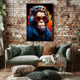 Funky Monkey Vibes Poster