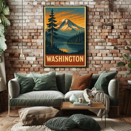 Scenic Washington Landscape Poster