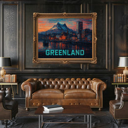 Greenland A Vibrant Landscape Poster