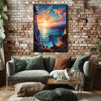 Coastal Sunset Serenity Poster
