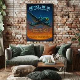 Heinkel He 111 The Skys Vanguard Poster