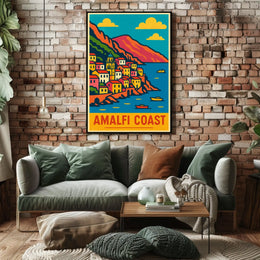 Amalfi Coast Travel Poster