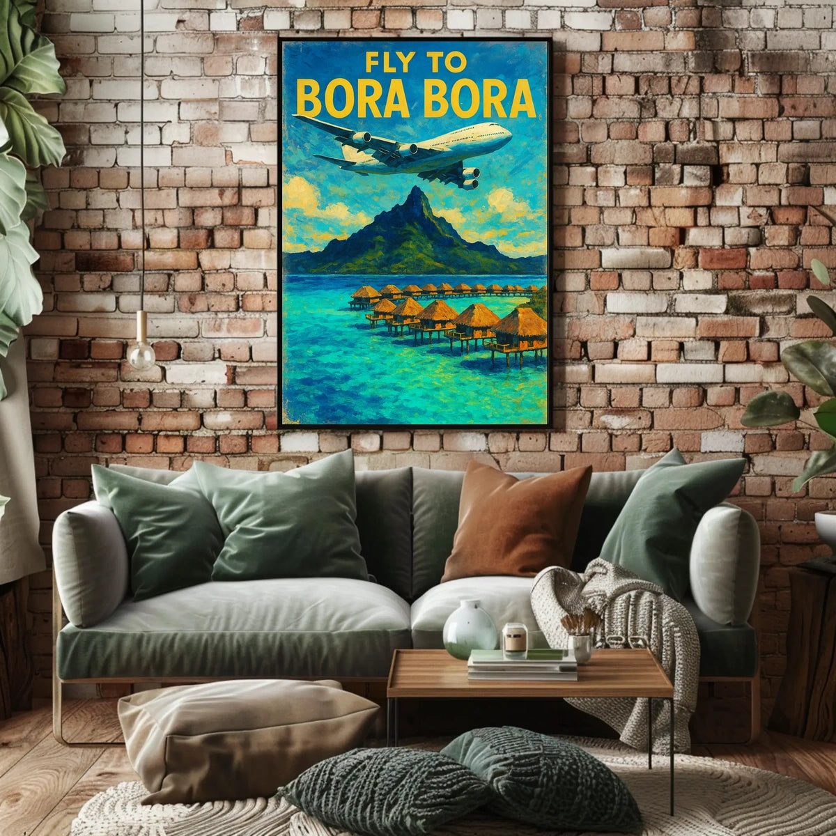 Fly To Bora Bora Poster
