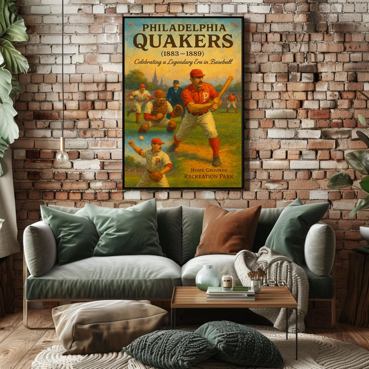 Philadelphia Quakers Baseball Era Poster