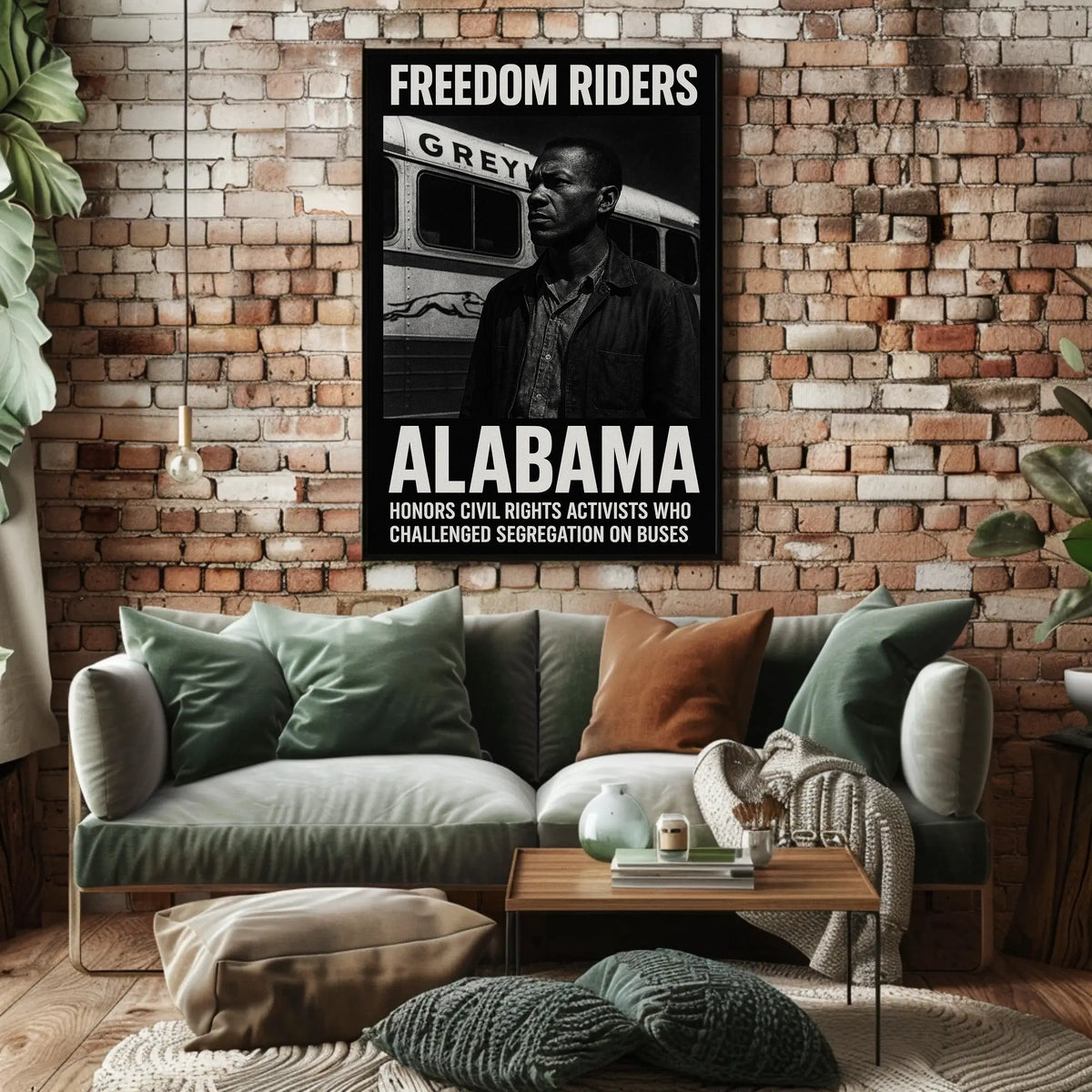Freedom Riders Honoring Civil Rights Poster