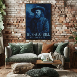 Buffalo Bill Western Heritage Art Print Cultural or Heritage Poster