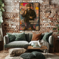 Sherlock Holmes Detective Vintage Art Poster - Pop Culture Poster