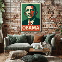 Obama Inspiring Pop Art Poster