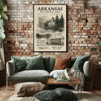 Arkansas The Natural State Poster