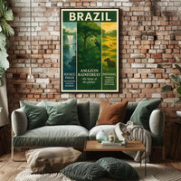 Wonders of Brazil Poster PosterGoat