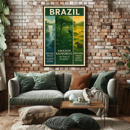 Wonders of Brazil Poster PosterGoat