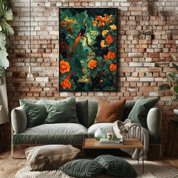 Tropical Paradise Bird Art Print - Animal Poster
