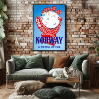 Norway: A Fistful of Fun Poster PosterGoat