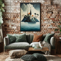Enchanted Island Fortress Poster PosterGoat