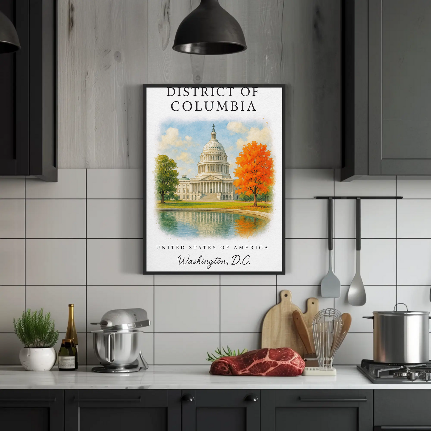 District of Columbia, Washington, D.C. Signature Series Vintage Travel Poster