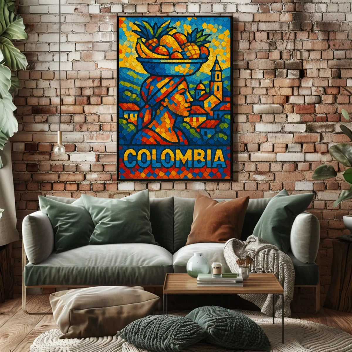 Colombia Vibrant Culture Poster