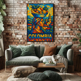 Colombia Vibrant Culture Poster