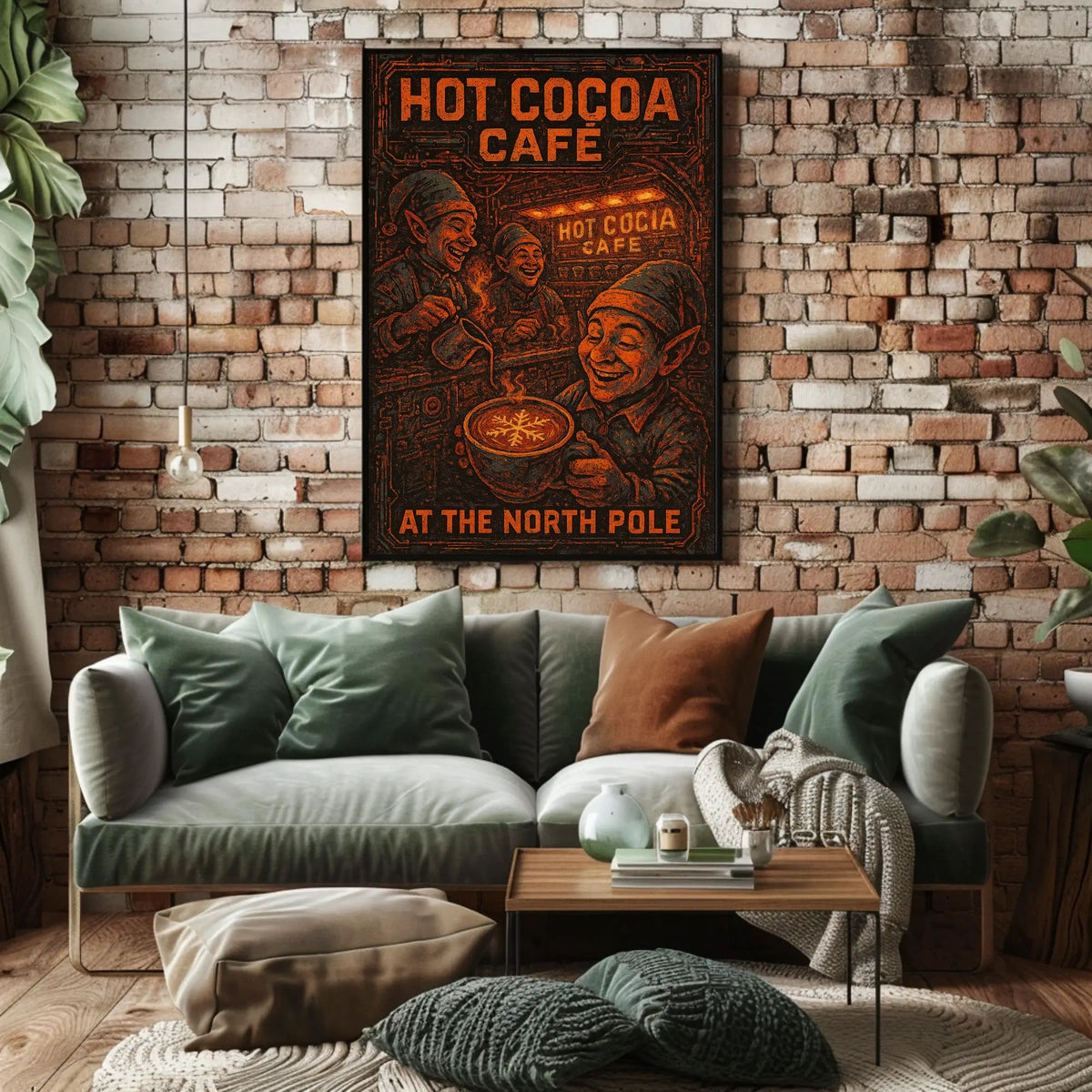 Hot Cocoa Café At The North Pole Poster