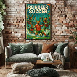 Reindeer Soccer Extravaganza Poster