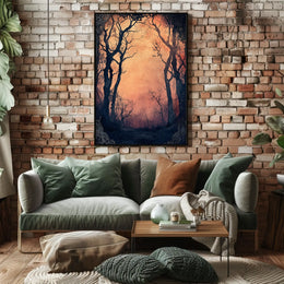 Enchanted Forest Gateway: Abstract, Artistic, or Pop Culture Poster