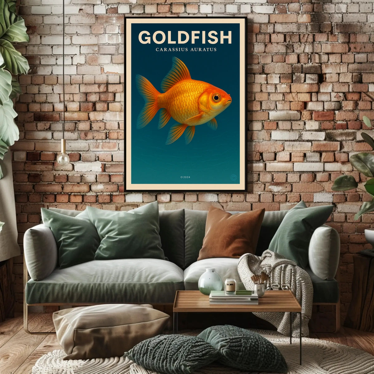 Goldfish Carassius Auratus Poster