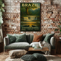 Brazil A Natural Marvel Poster Wall Art Landscape Print