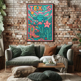 Texas Vibes Poster