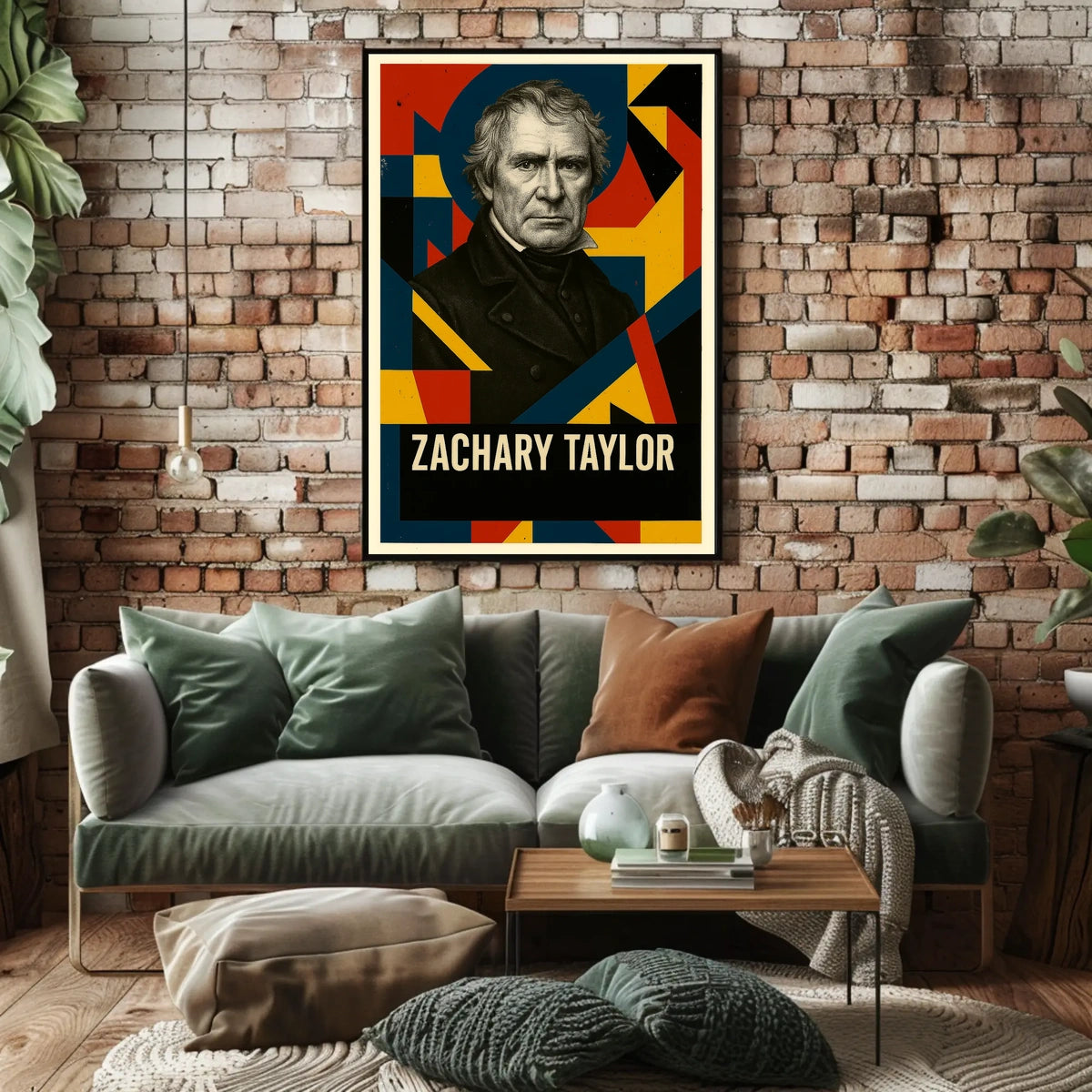 Zachary Taylor 12th President of the United States Abstract Pop Poster