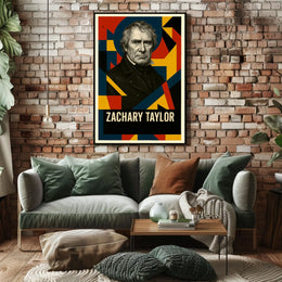 Zachary Taylor 12th President of the United States Abstract Pop Poster