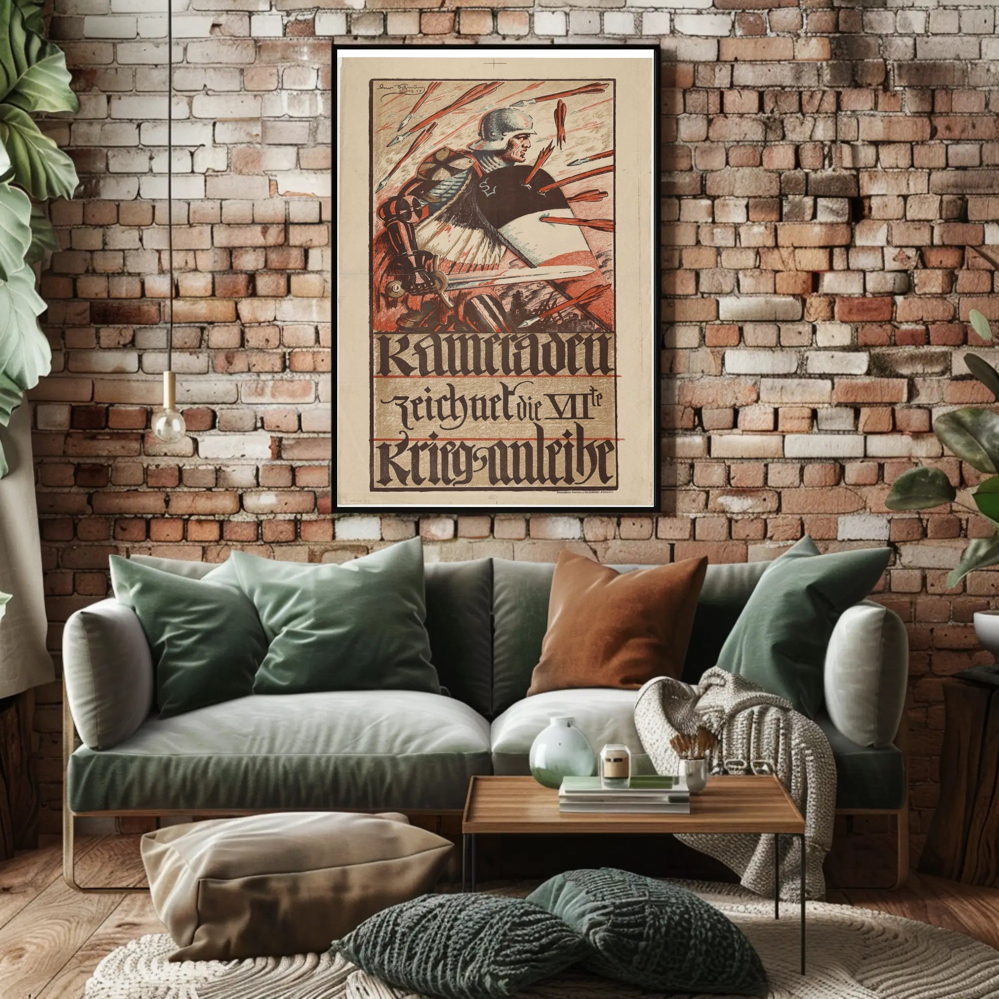 Wartime Heroic Scene Historical or Presidential Poster