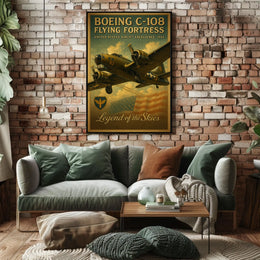 Boeing C-108 Flying Fortress Poster